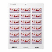 Happy Holidays Gift Tag Adressaufkleber (Vorne)