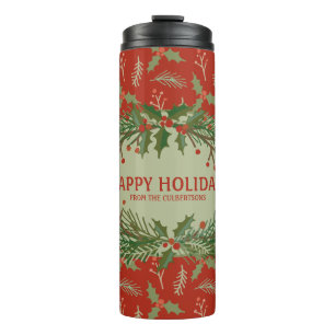 Happy Holidays Gift Travel Mug Thermosbecher