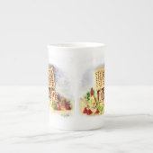 Happy Holidays Gingerbread House China Tasse (Vorderseite)
