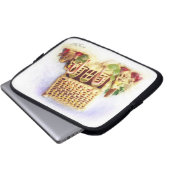 Happy Holidays Gingerbread House Electronics Bag Laptopschutzhülle (Vorne Knopf)