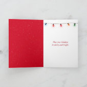 Happy Holidays Gingerbread House Feiertagskarte (Innenseite)