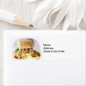 Happy Holidays Gingerbread House Label (Insitu)