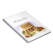 Happy Holidays Gingerbread House Notebook Notizblock (Rechte Seite)