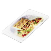 Happy Holidays Gingerbread House Premium Magnet (Linke Seite)