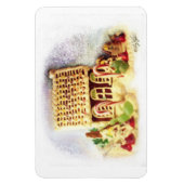 Happy Holidays Gingerbread House Premium Magnet (Vertikal)