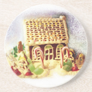 Happy Holidays Gingerbread House Untersetzer