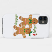 Happy Holidays Gingerbread Man Boy Girl Case-Mate iPhone Hülle (Rückseite (Horizontal))