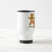 Happy Holidays Gingerbread Man Boy Girl Reisebecher (Mittel)