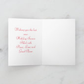 Happy Holidays Gingerbread Man Grußkarte Feiertagskarte (Innenseite)