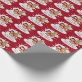 Happy Holidays Gingerbread Mann in Milch Geschenkpapier (Ecke)