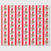 Happy Holidays Gingerbread Mann in Milch Geschenkpapier (Flach)