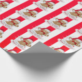 Happy Holidays Gingerbread Mann in Milch Geschenkpapier (Ecke)