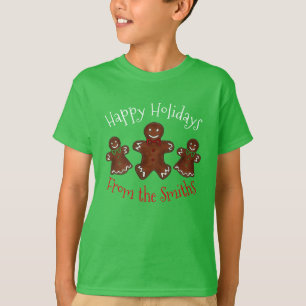Happy Holidays Gingerbread Mann Weihnachtskekse T-Shirt