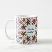 Happy Holidays Gingerbread Tasse (Links)