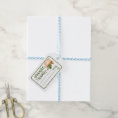 Happy Holidays Gnome-Geschenk-Tag Geschenkanhänger (Mit Garn)