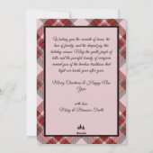 Happy Holidays Gnome mit Candy Cane Weihnachten (Rückseite)