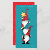 HAPPY HOLIDAYS Gnomes Decoration Baum (Vorne/Hinten)