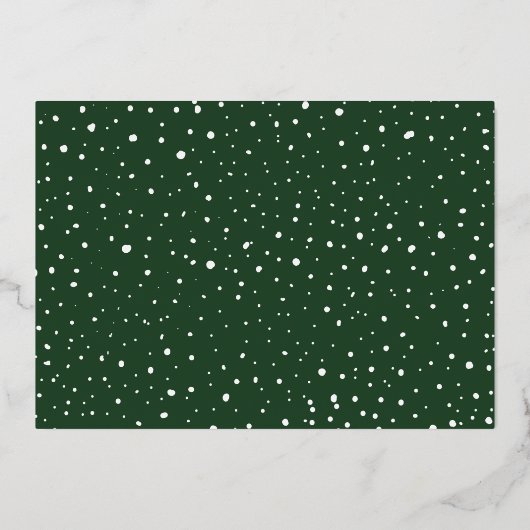 Happy Holidays Gold Foil Script Holiday Foto Card Folieneinladung (Rückseite)