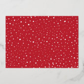 Happy Holidays Gold Foil Script Holiday Foto Card Folieneinladung (Rückseite)