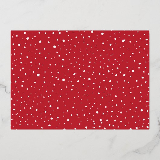 Happy Holidays Gold Foil Script Holiday Foto Card Folieneinladung (Rückseite)