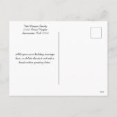 Happy Holidays Gold Glitterie Imitate Feiertagspostkarte (Rückseite)