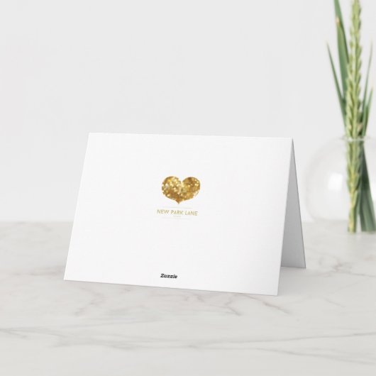 Happy Holidays Gold Glitzern Weihnachten (Rückseite)