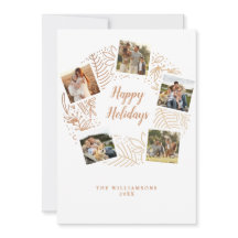 Happy Holidays Gold Weihnachtssaison Foto Collage