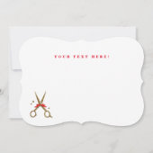 Happy Holidays - Golden Glitzer Hair Stylist-Karte Einladung (Rückseite)