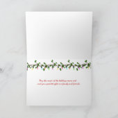 Happy Holidays-golden retriever Feiertagskarte (Innenseite)