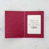 Happy Holidays Golden Retriever im Schnee Karte (Innenseite)