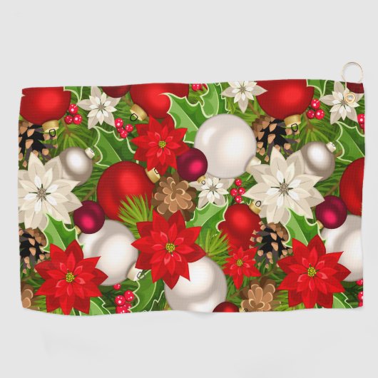 Happy Holidays Golf Handtuch (Horizontal)