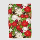 Happy Holidays Golf Handtuch (Vorderseite)