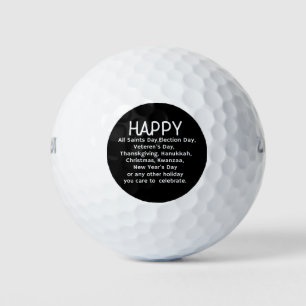 Happy Holidays Golfball