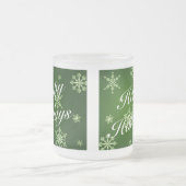 Happy Holidays Green Holiday Glass Tasse Set (Mittel)