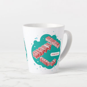 Happy Holidays, Green & Red Milchtasse