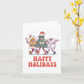 Happy Holidays: Groovy Festivals Trio Karte (Gelbe Blume)