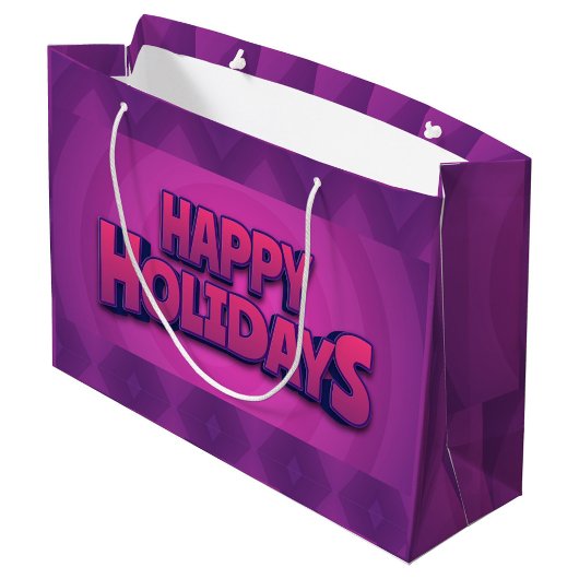 Happy Holidays Große Geschenktasche Geschenktüte