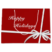 Happy Holidays Große Geschenktüte (Vorderseite)