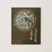 Happy Holidays Gruß - Graues Eichhörnchen Puzzle (Vertikal)