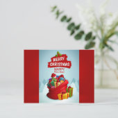 Happy Holidays Gruß Postkarte (Stehend Vorderseite)