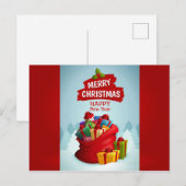 Happy Holidays Gruß Postkarte (Vorne/Hinten)