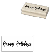 Happy Holidays Gummistempel (Stempel)