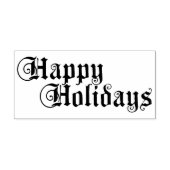 Happy Holidays Gummistempel (Prägung)