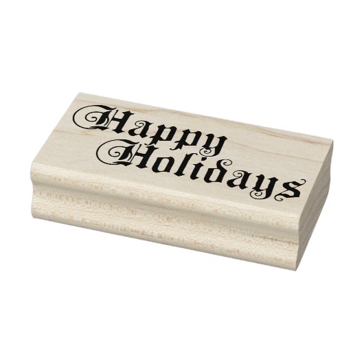 Happy Holidays Gummistempel (Stempel)