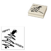 Happy Holidays Gummistempel (Stempel)
