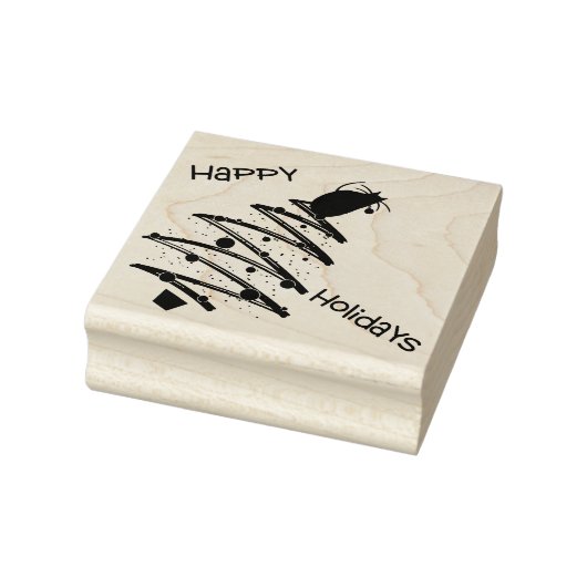 Happy Holidays Gummistempel (Stempel)