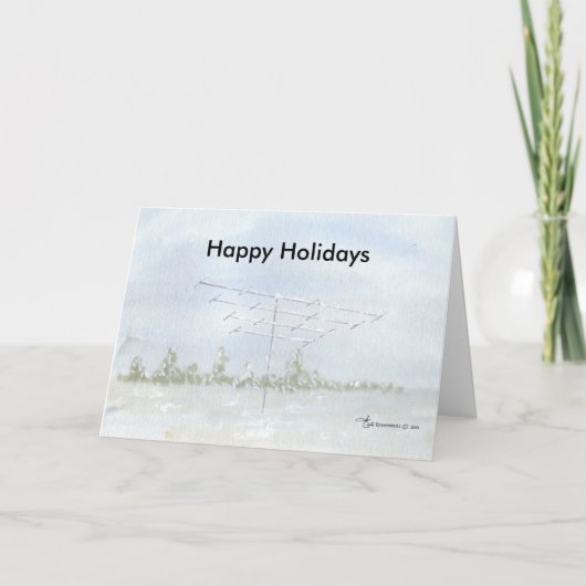 Happy Holidays Ham Greeting Feiertagskarte (Vorderseite)