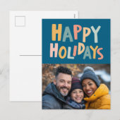 HAPPY HOLIDAYS Handmade Custom FOTO Weihnachten (Vorne/Hinten)