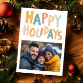 HAPPY HOLIDAYS Handmade Custom FOTO Weihnachten