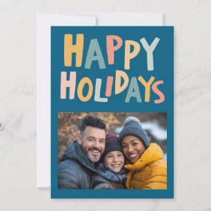 HAPPY HOLIDAYS Handmade Custom FOTO Weihnachten